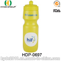 Garrafa de água portátil bebendo dos esportes plásticos livres do PE de BPA (HDP-0697)